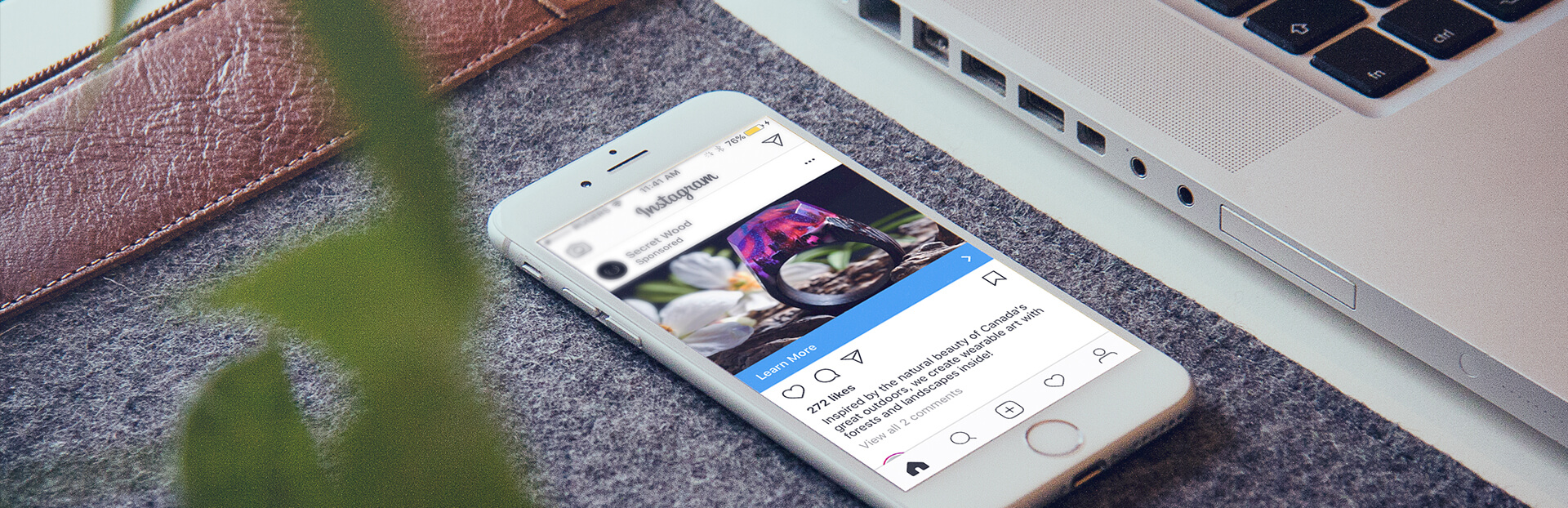 Instagram Reach Report open on a mobile device