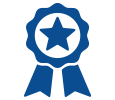 Professionally designed warranty ribbon icon